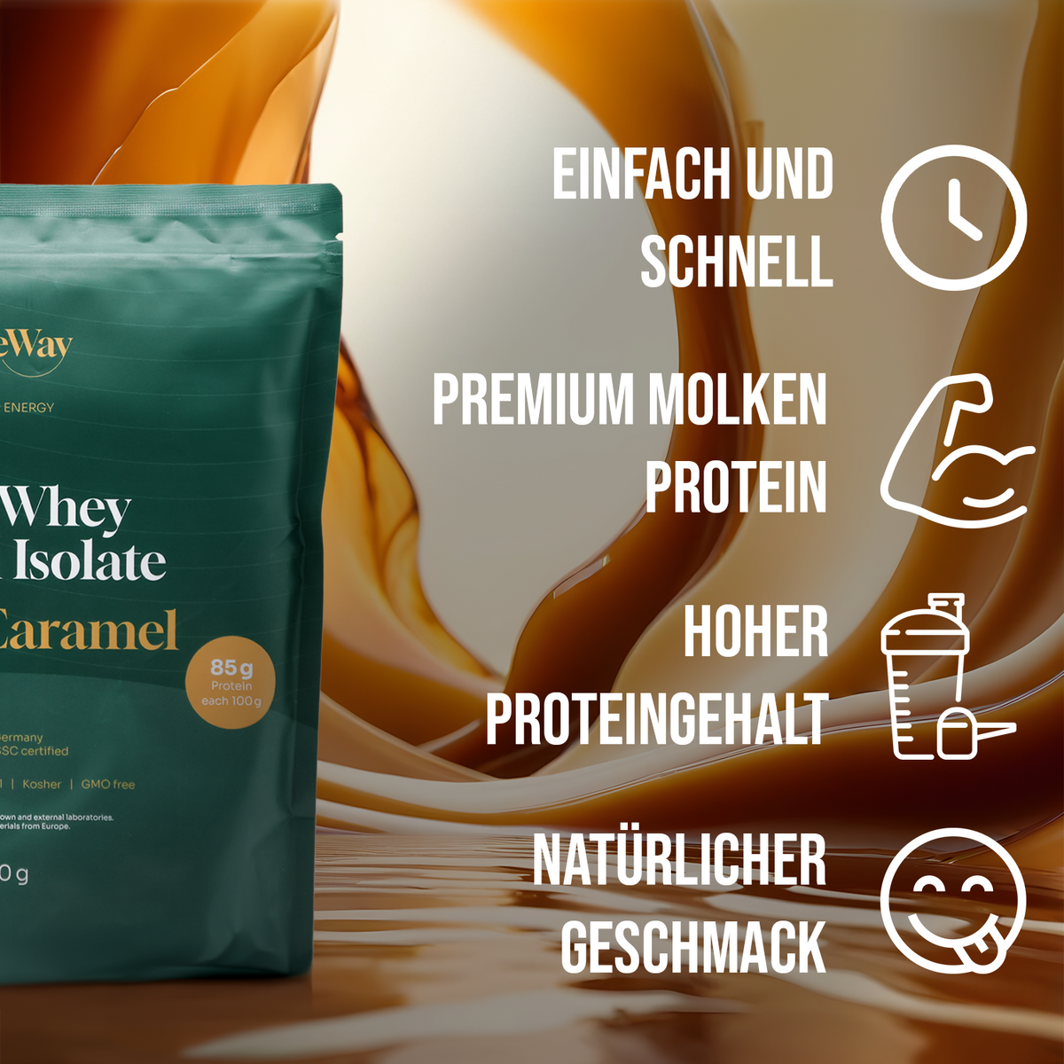 Whey Protein Isolate Salted Caramel