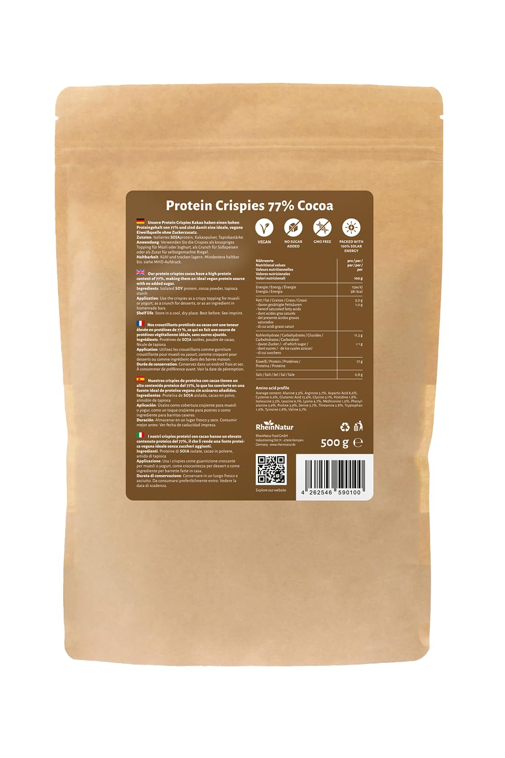Protein Crispies 77% Cocoa