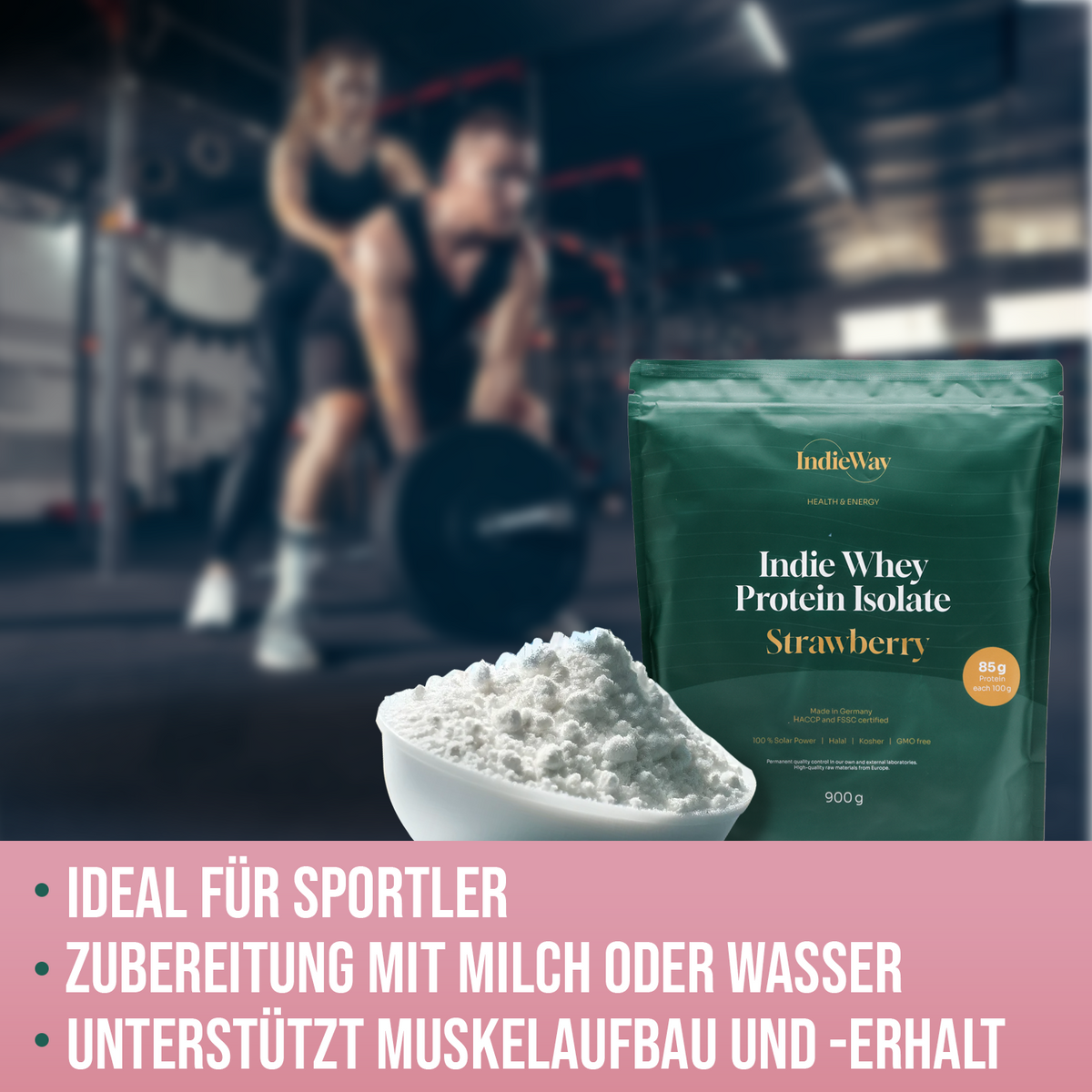 Whey Protein Isolate Strawberry
