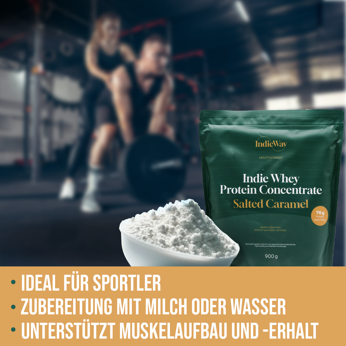 Whey Protein Concentrate Salted Caramel
