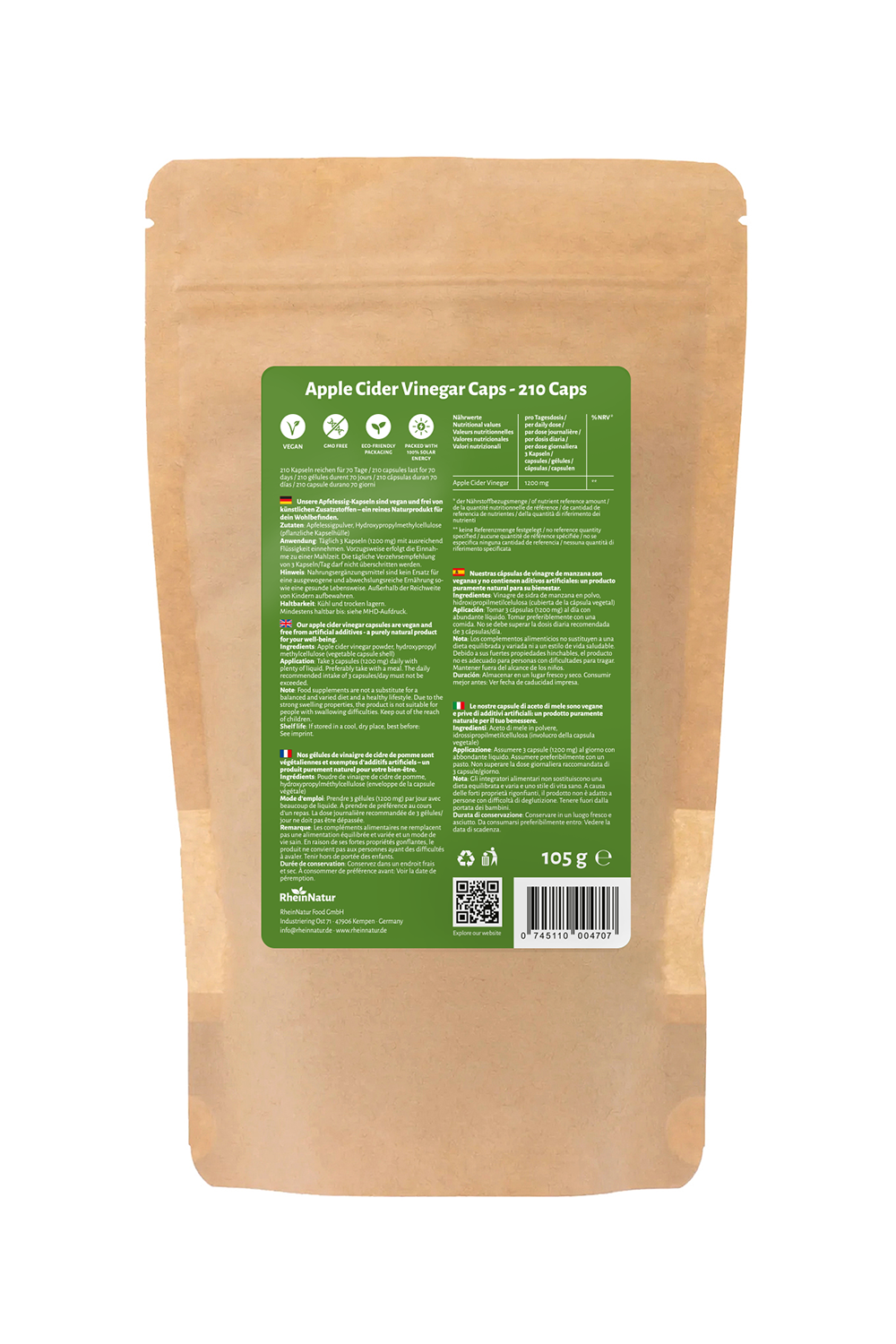 Apple Cider Vinegar Powder Capsules