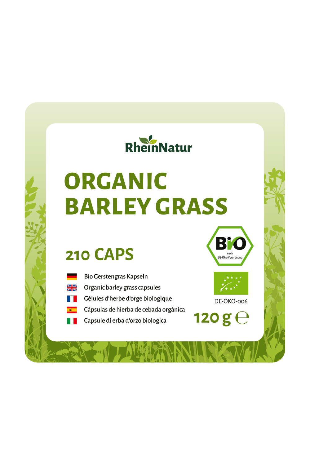 Organic Barley Grass Caps